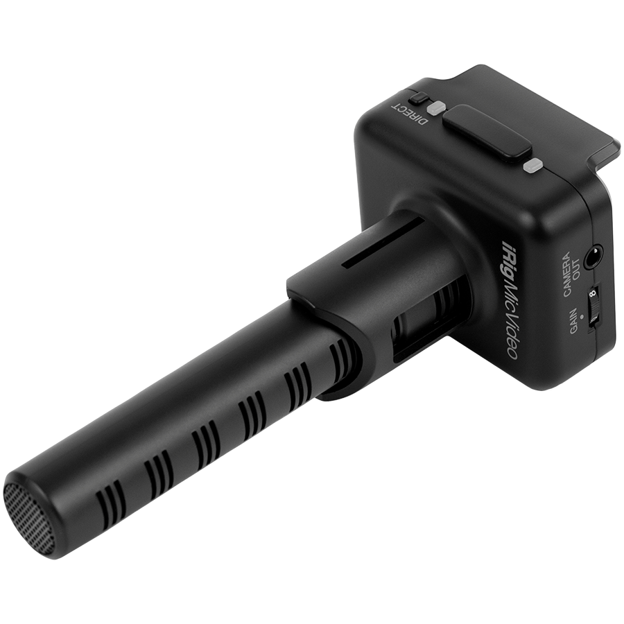 Compact shotgun-style mic for iOS, Android and DSLR cameras. 24-bit, 96kHz converters. Incl. Lightning, USB-C, MicroUSB, DSRL cables & hot shoe mount.