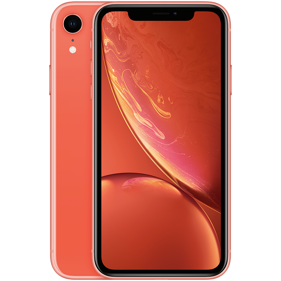 iPhone XR, 64 ГБ, бу, Коралловый