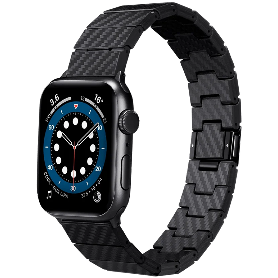 Ремень для Apple Watcch Carbon Fiber Link Bracelet Band - Retro