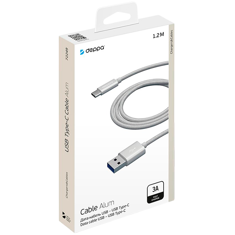 DEPPA Кабель-переходник с USB на USB-С