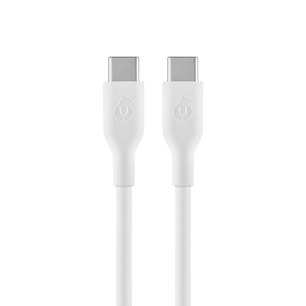 Зарядный кабель uBear Life UCB-C/UCB-C, 100W, 5А, 2м, Белый