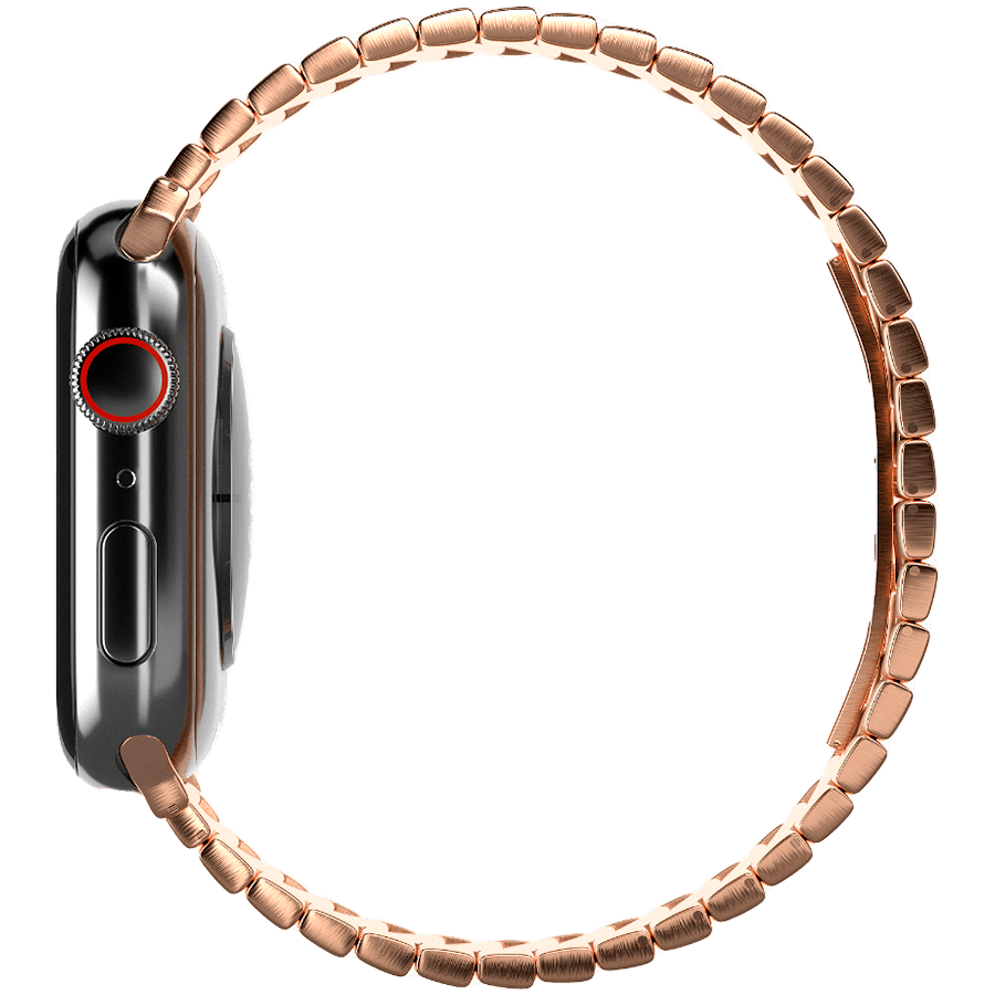 Ремешок из нержавеющей стали Casetify Monolink для Apple Watch 38/40/41, розовое золото