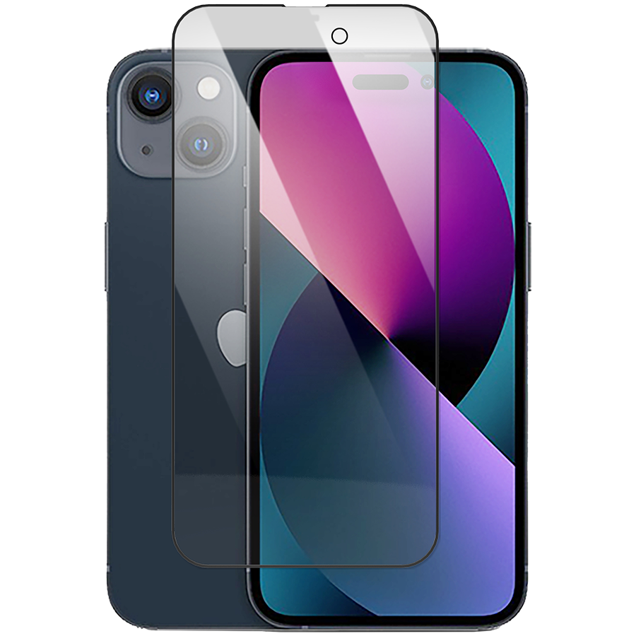 Защитное стекло MOCOLL полноразмерное 2.5D для iPhone 14 Pro Max 6.7 Черное (Rhinoceros)