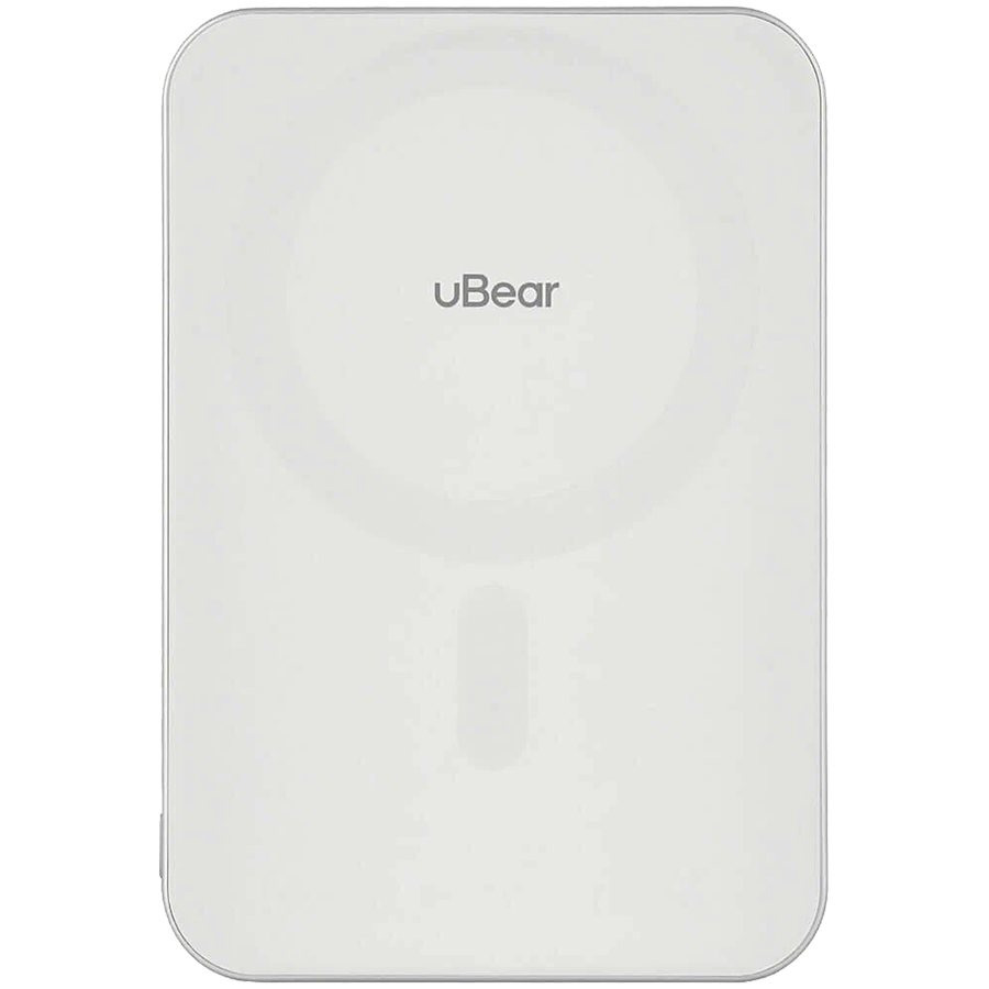 Внешний аккумулятор uBear Slide Power bank 5000mAh, PD20W, Qi2, белый