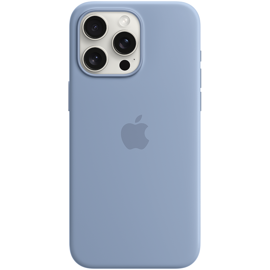 Чехол iPhone 15 Pro Max Silicone Case with MagSafe - Winter Blue Model A3126 MT1Y3ZM/A