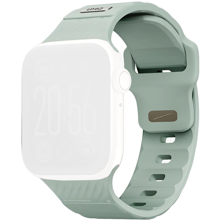 Uniq для Apple Watch 41/40/38 mm ремешок STRIDE FKM Rubber Iceplant Green