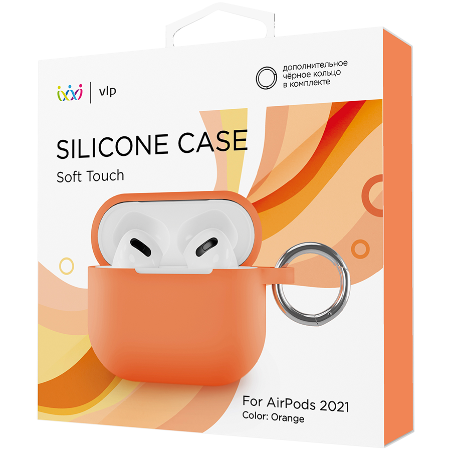 Чехол VLP Soft Touch  Оранжевый для AirPods (Gen3)