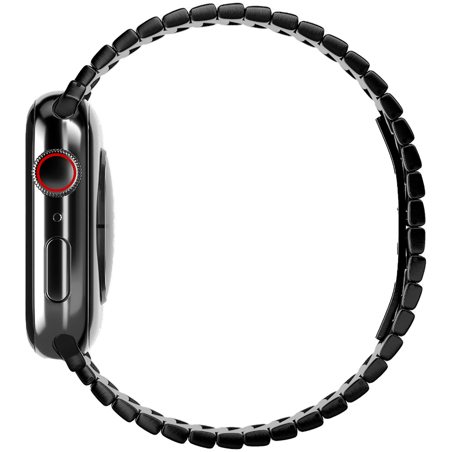 Ремешок из нержавеющей стали Casetify Monolink для Apple Watch 38/40/41, черный