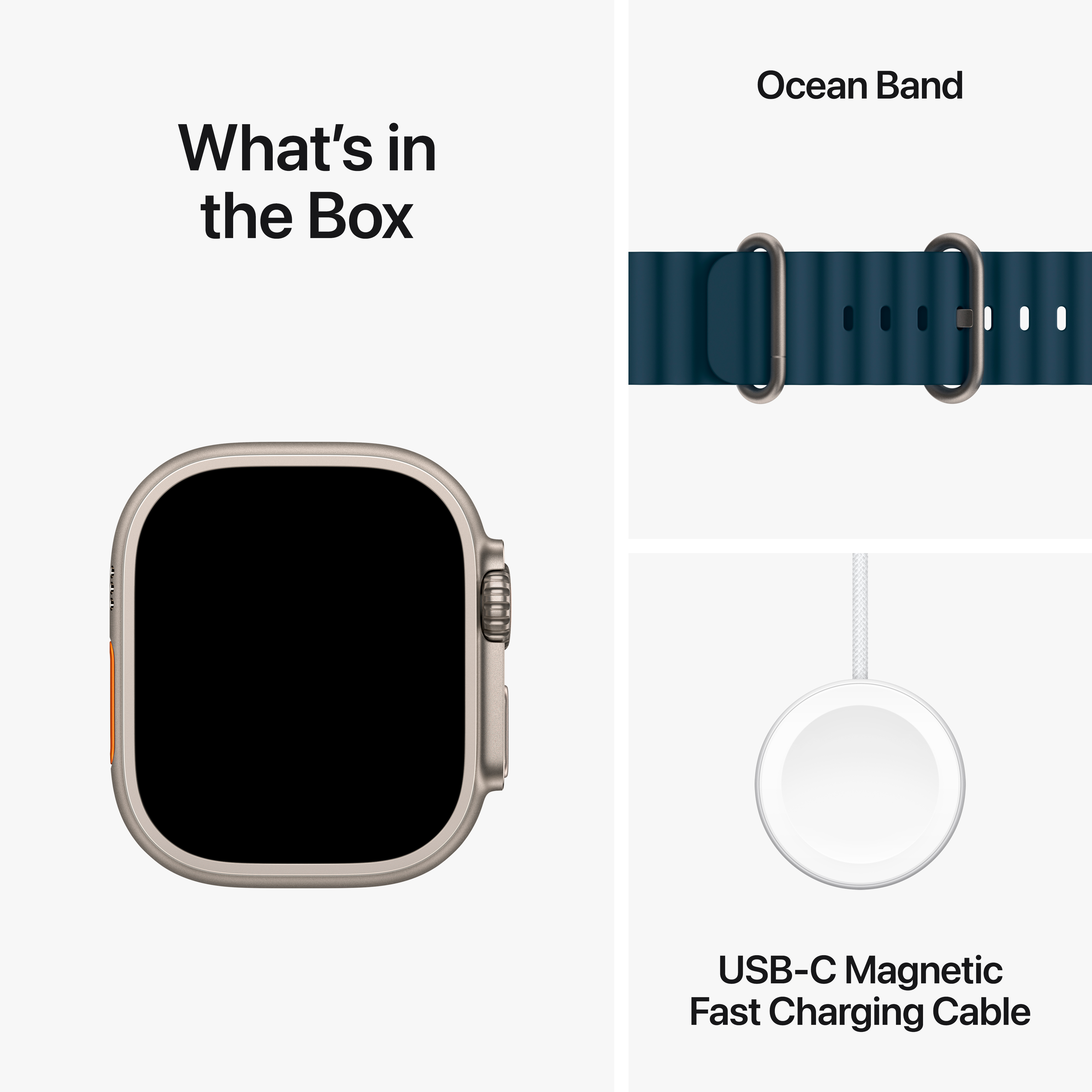 Apple Watch Ultra Series 2 GPS + Cellular  Синий Ocean Band, 49мм, Natural