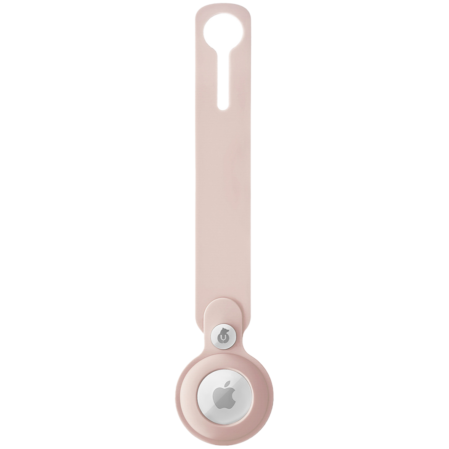 Чехол защитный uBear Touch Case для AirTag, силиконовый, цвет: розовый