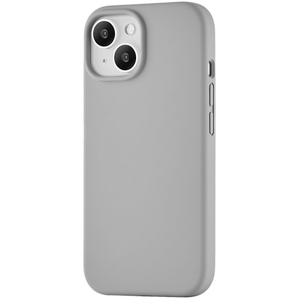 Чехол защитный uBear Touch Mag Case  iPhone 15  MagSafe  силикон  серый