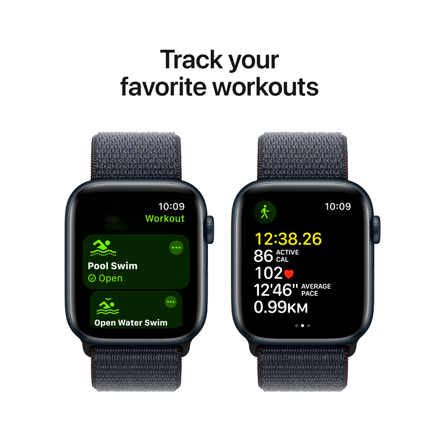 Apple Watch SE GPS Gen.2 (2024)  Ink Sport Loop, 44мм, Тёмная ночь