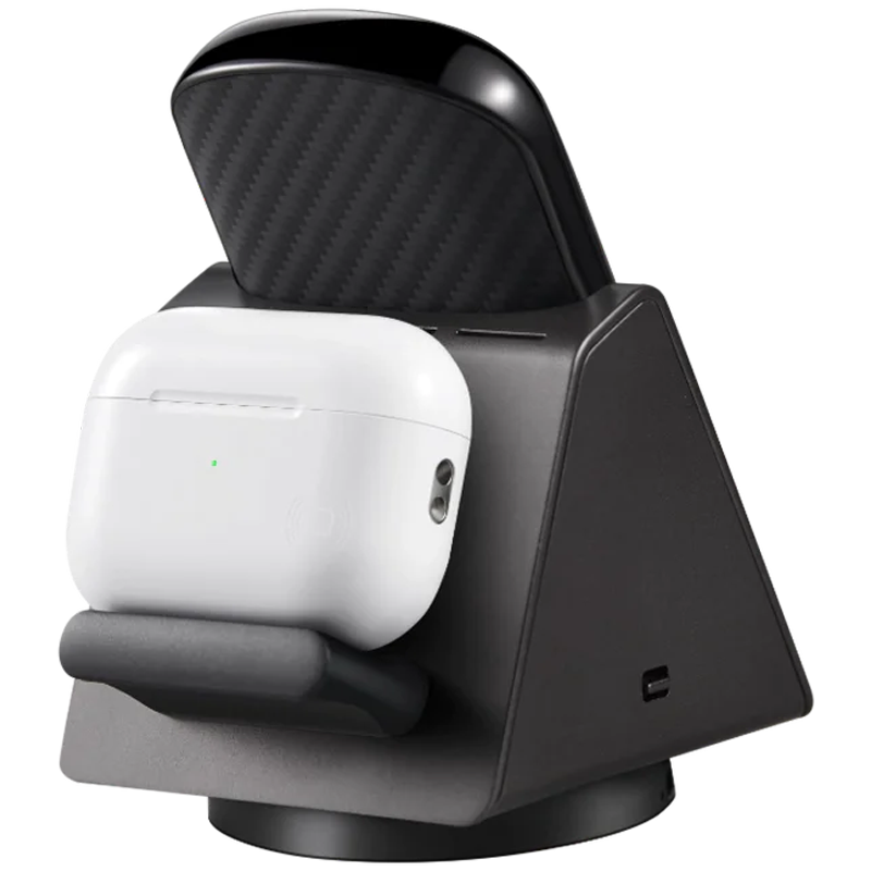 Беспроводное зарядное устройство PITAKA, 7.5 Вт, Twill Black/Grey