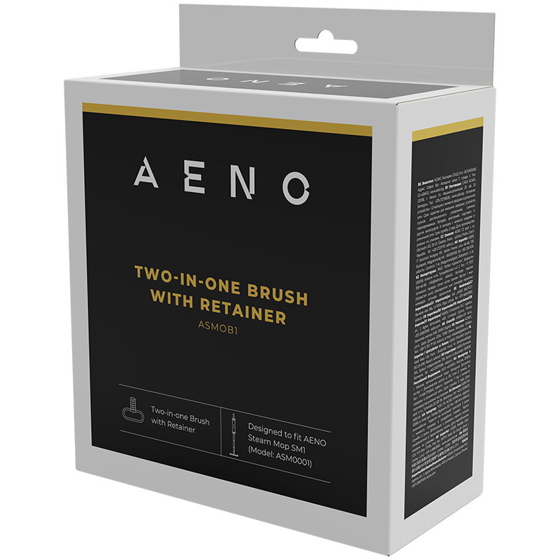 AENO  для SM1Two-in-one oval brush для steam mop SM1 (Brush with Retainer, Cloth Cover, Foam Pad included)