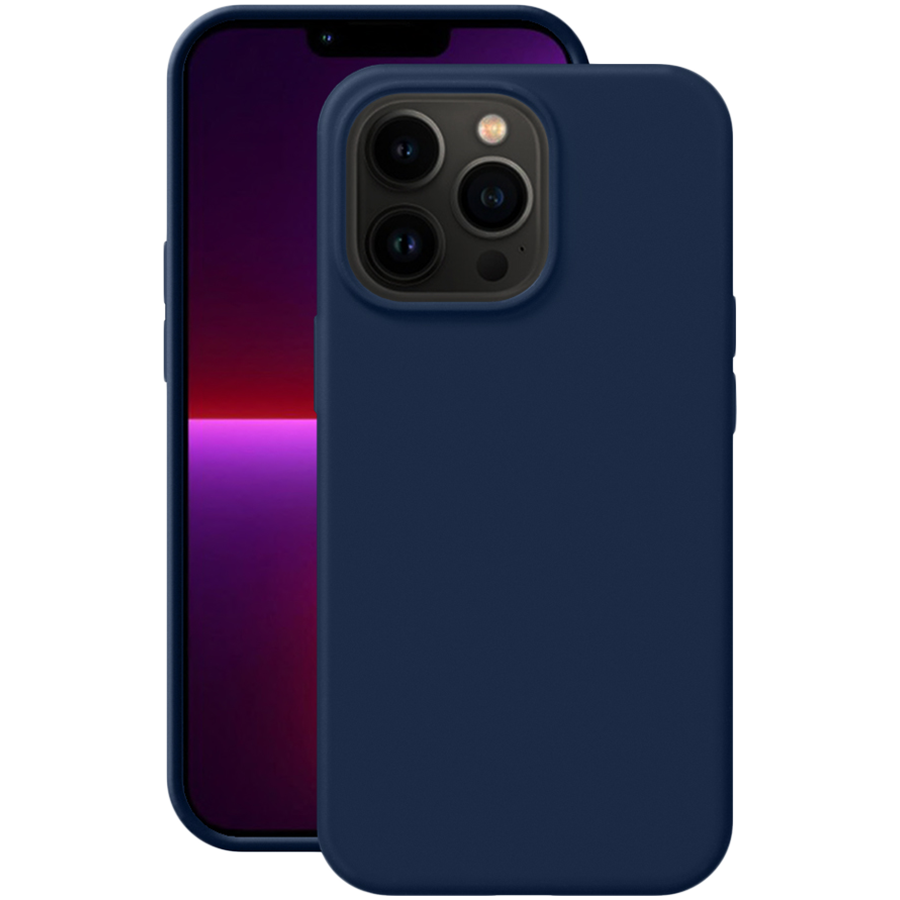 88101, Чехол Liquid Silicone Pro для Apple iPhone 13 Pro, синий графит, картон, Deppa