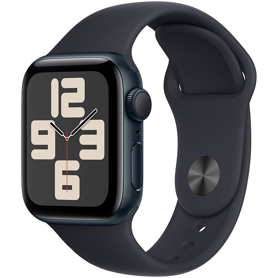 Apple Watch SE 2 (2023) GPS 40mm Midnight Aluminum Case with Midnight Sport Band - M/L