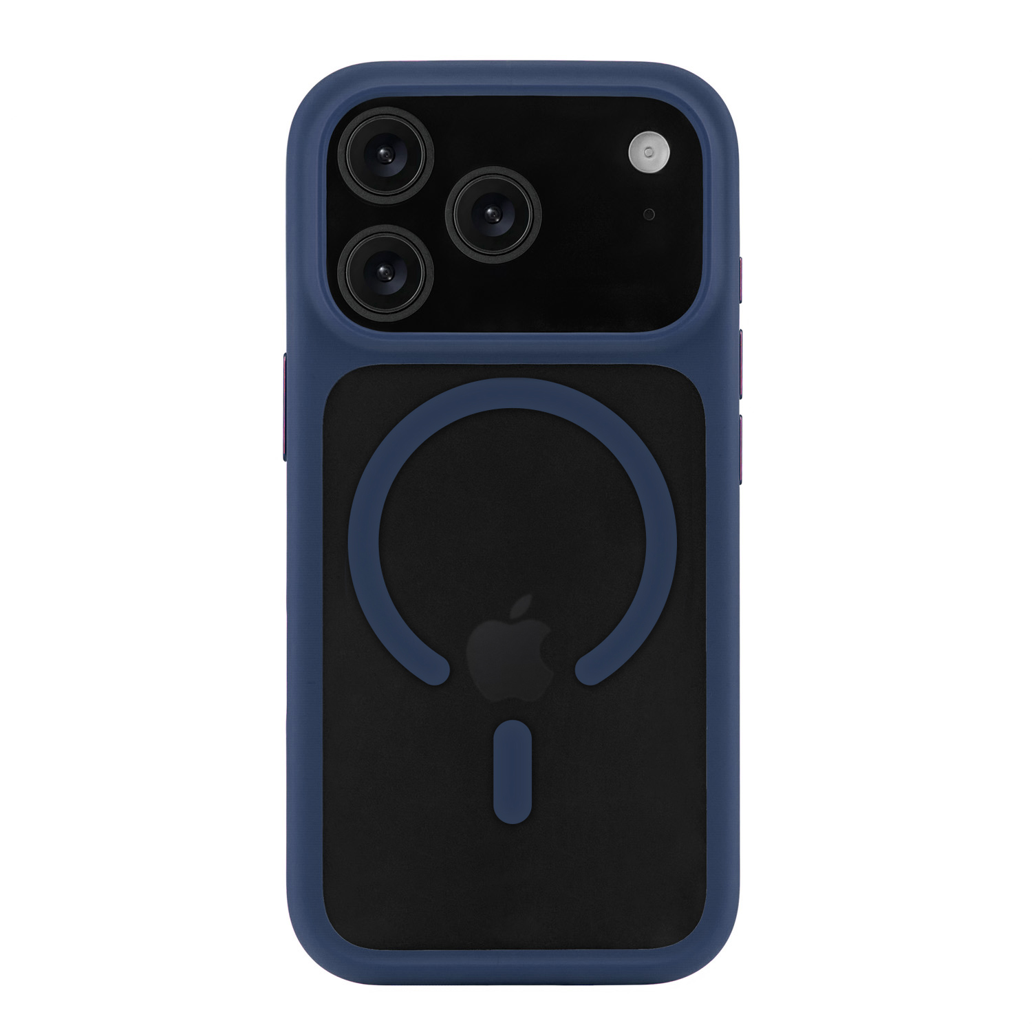 Чехол защитный uBear Shade Case для iPhone 17 Pro, MagSafe совместимый, усиленный, силк-тач, синий