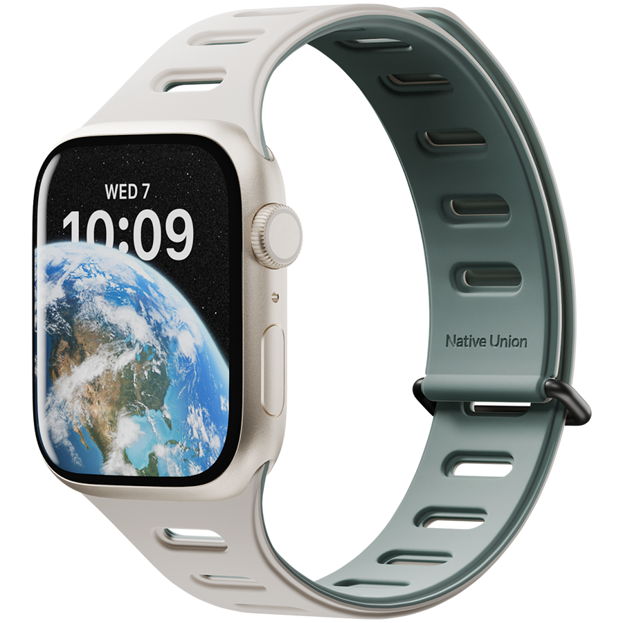 Ремешок для часов APPLE WATCH NATIVE UNION Magnetic 38/40/41MM, зеленый/серый