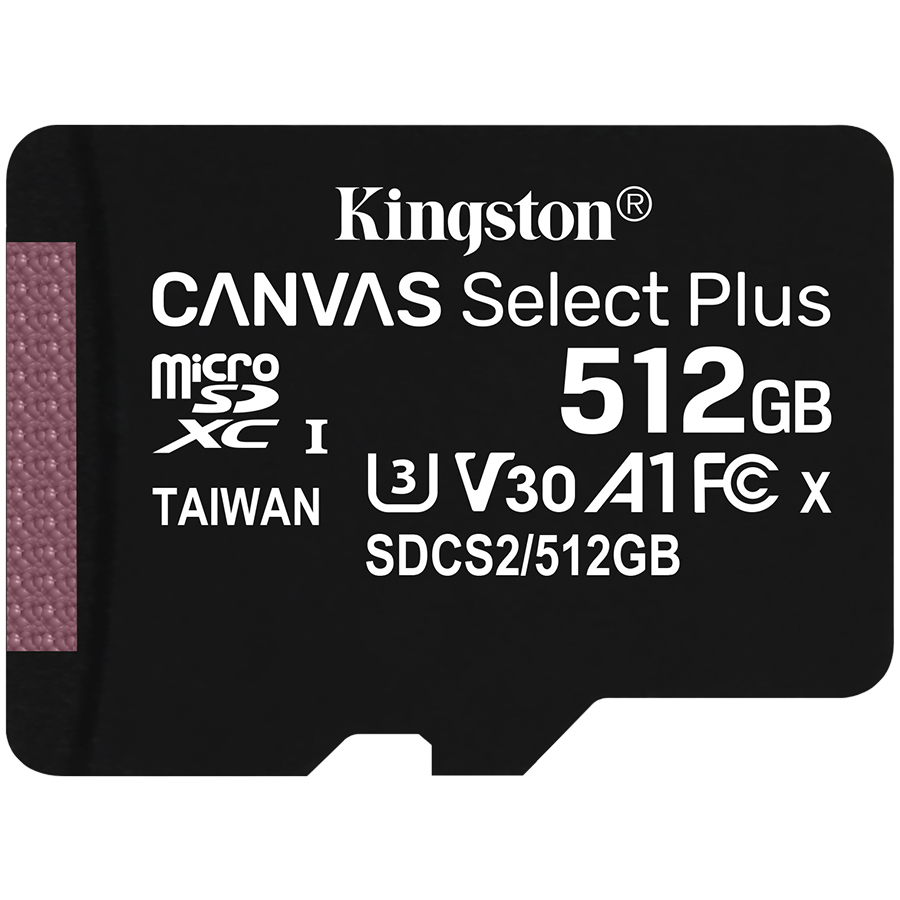 Карта памяти KINGSTON 512GB Canvas Select Plus