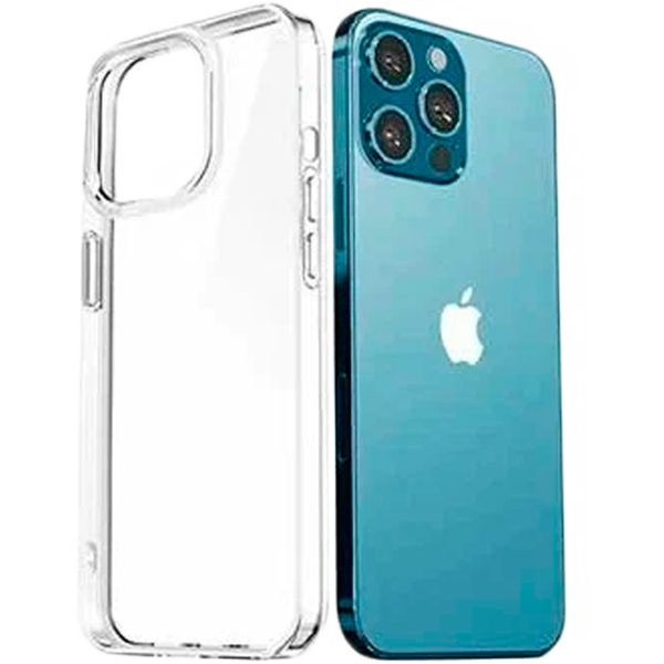 88115, Чехол Gel для Apple iPhone 13 Pro Max, прозрачный, 1,5 мм, PET синий, Deppa