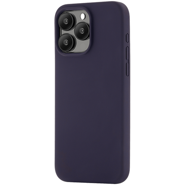 Чехол защитный uBear Touch Mag Case  iPhone 15 Pro Max  MagSafe  силикон  темно-фи