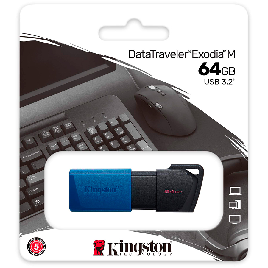 Память ( USB flash ) KINGSTON DataTraveler Exodia M 64 ГБ