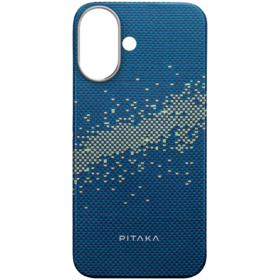 Чехол PITAKA Tactile Woven с MagSafe Milky Way Galaxy для iPhone 16