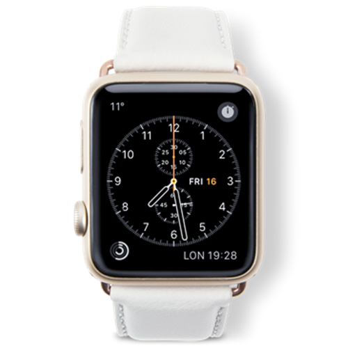 Ремешок DBRAMANTE1928 Copenhagen для Apple Watch 38мм Copenhagen StrapРемешок Copenhagen с застёжкой золотого цвета Мраморно-белый38/40/41 mm