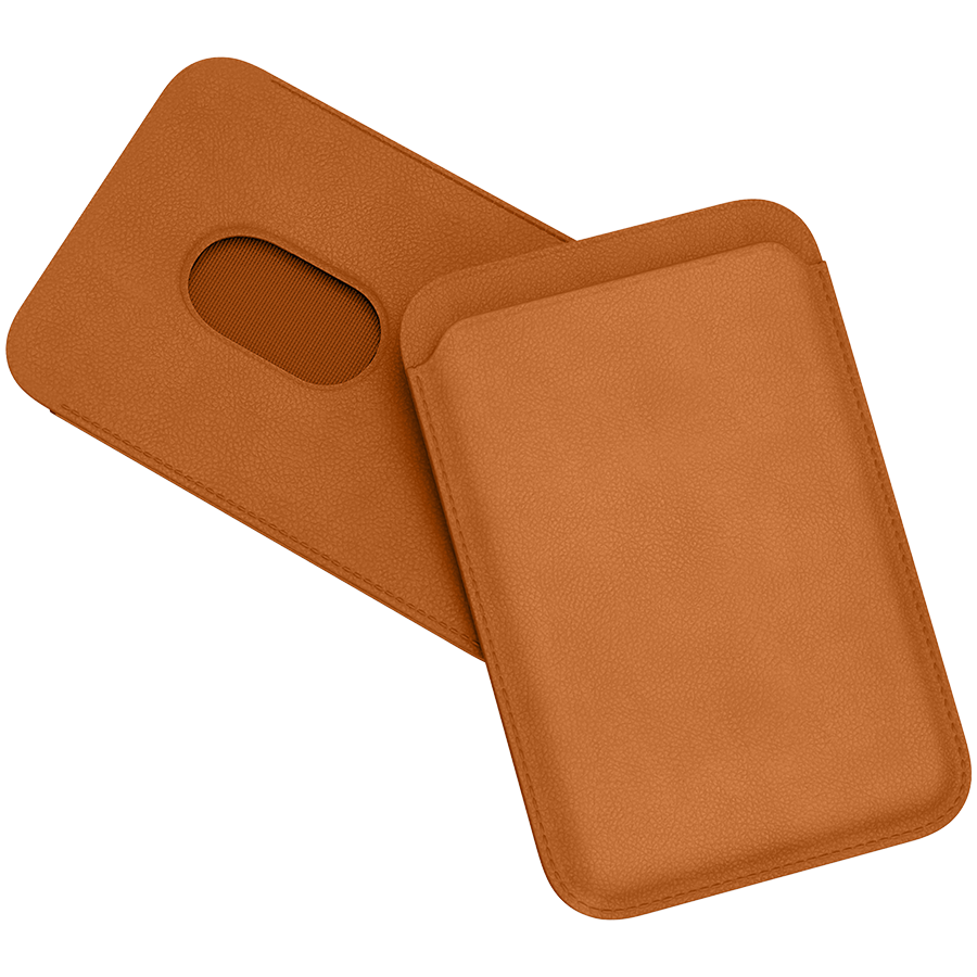 Картхолдер "vlp" из натуральной кожи с MagSafe, коричневый