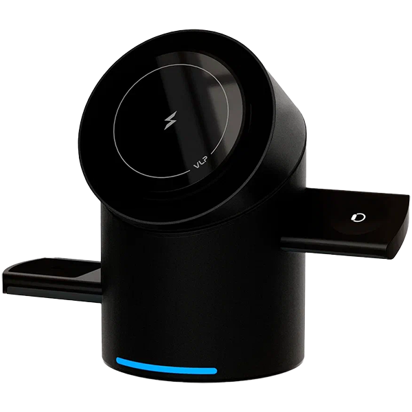 Беспроводное зарядное устройство VLP Tower Power 3 in 1 для Apple, черный титан