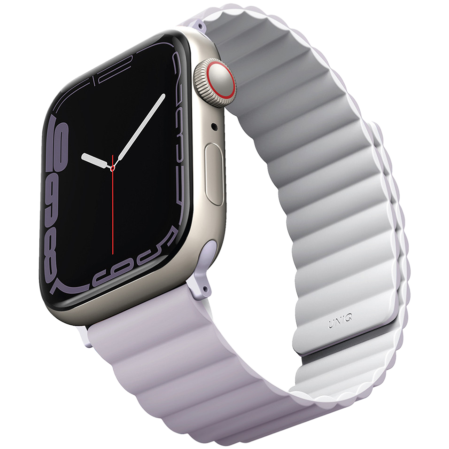 Ремешок Uniq для Apple Watch 41/40/38 mm Revix reversible Magnetic Lilac/White