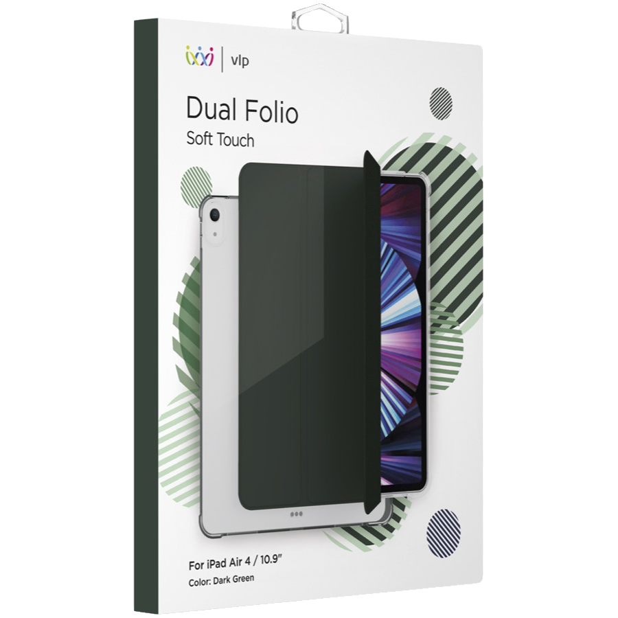 Обложка Smart Folio VLP Dual Folio  Dark Green для iPad Air (4-го поколения)