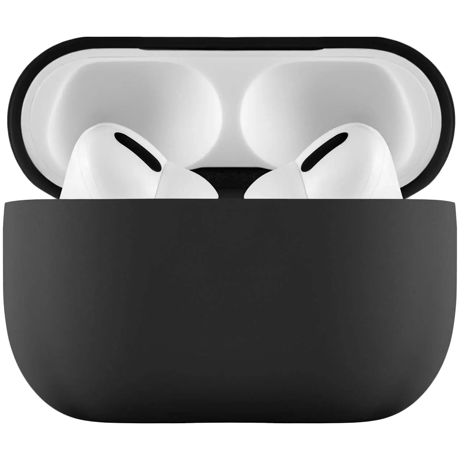 Чехол защитный Airpods Pro 2 Touch Pro Silicone Case, 1,5 мм усиленный, черный