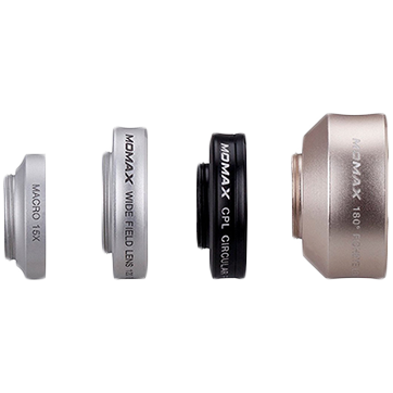 Комплект сменных линз MOMAX X-Lens 4 линзы